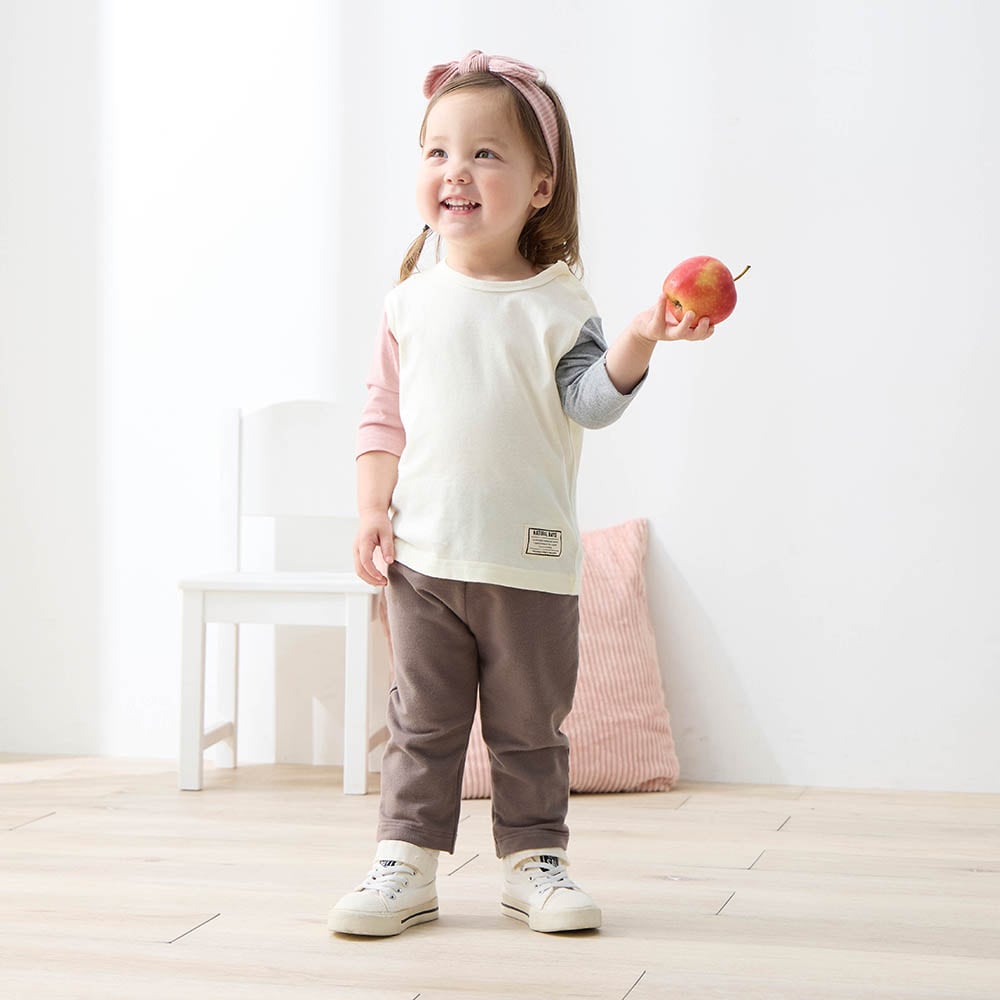 プチプラ！ストレッチミニ裏毛ロングパンツ【ベビー服】【男の子