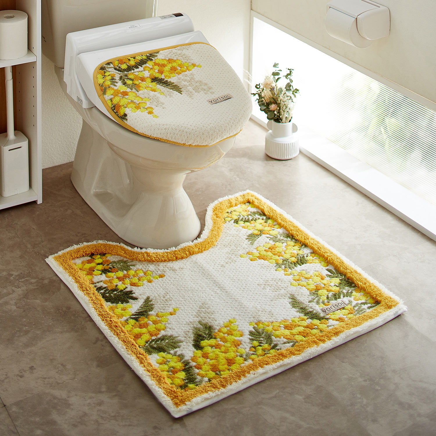 トイレマット おしゃれ 耳長 ロング トイレ マット シンプル 洗濯 滑りにくい ブロック柄 ベージュ 数量は多 トイレマット おしゃれ 耳長 ロング トイレ マット シンプル 洗濯 滑りにくい ブロック柄 ベージュ 数量は多