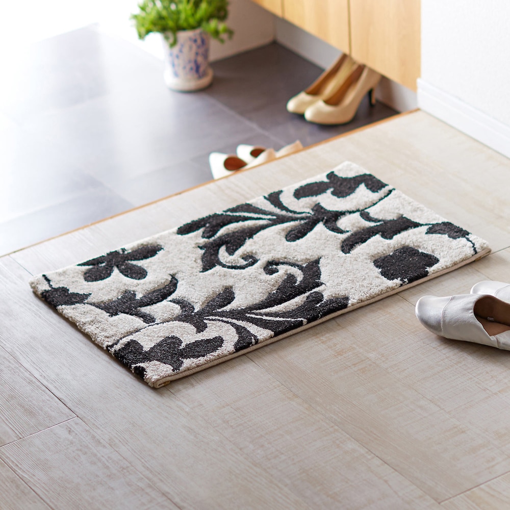 ブラック／約５０×８０ｃｍ　※サイズにより柄の出方が異なります。