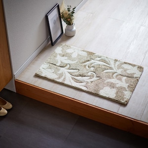 ベージュ／約５０×８０ｃｍ　※サイズにより柄の出方が異なります。