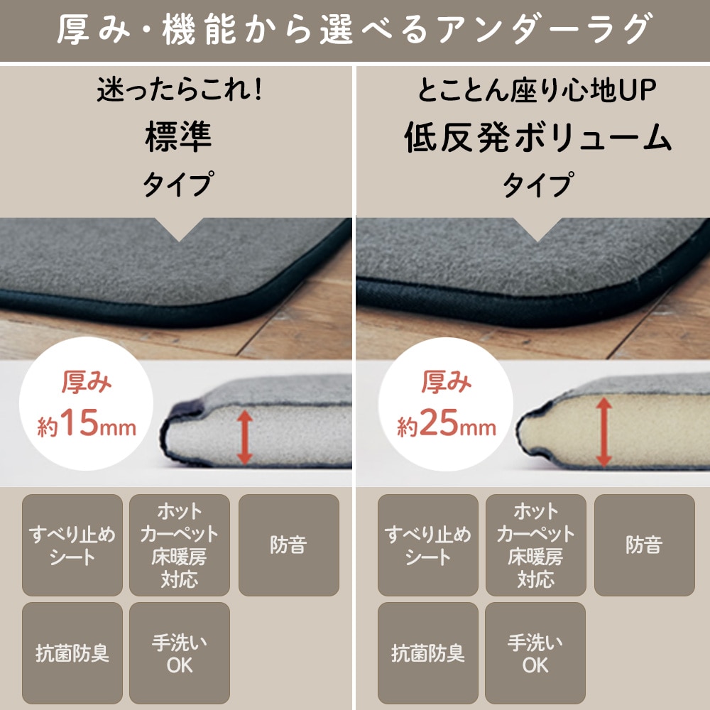 アンダーラグシリーズのラインナップ