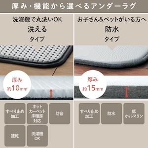 アンダーラグシリーズのラインナップ　★当商品は＜防水タイプ＞