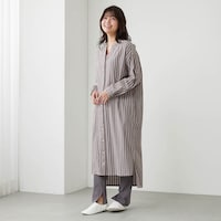 ブラウン系ストライプ＋チャコール