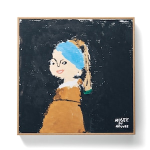 【アーブル美術館】アーブル美術館のキャンバスアート「真珠の耳飾りの少女」 <30×30cm>