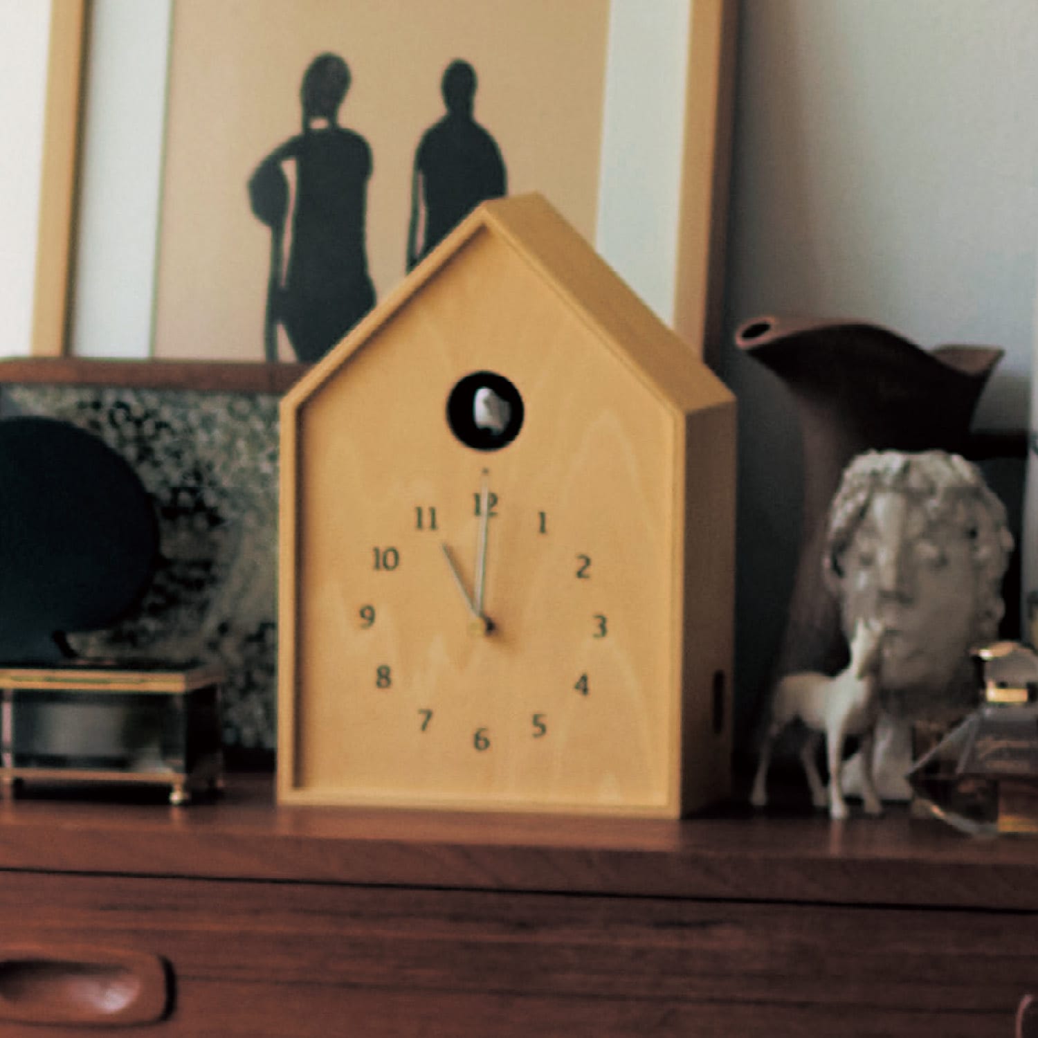 おしゃれなカッコー時計「Birdhouse Clock」[日本製]（掛け時計