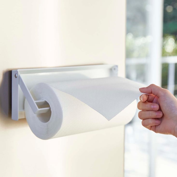 片手でカットマグネットで取り付けられるキッチンペーパーホルダー