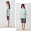 ミント×チャコール／モデル身長127cm・130サイズ着用