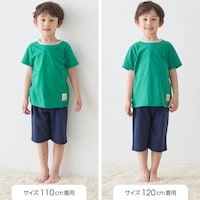 サイズ別着用比較／モデル身長111cm