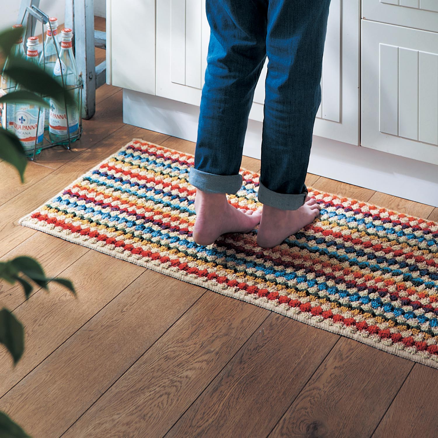 【ベルメゾン】ジュート混キッチンマット