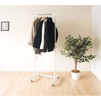 ホワイト　幅60cm/伸縮最大時