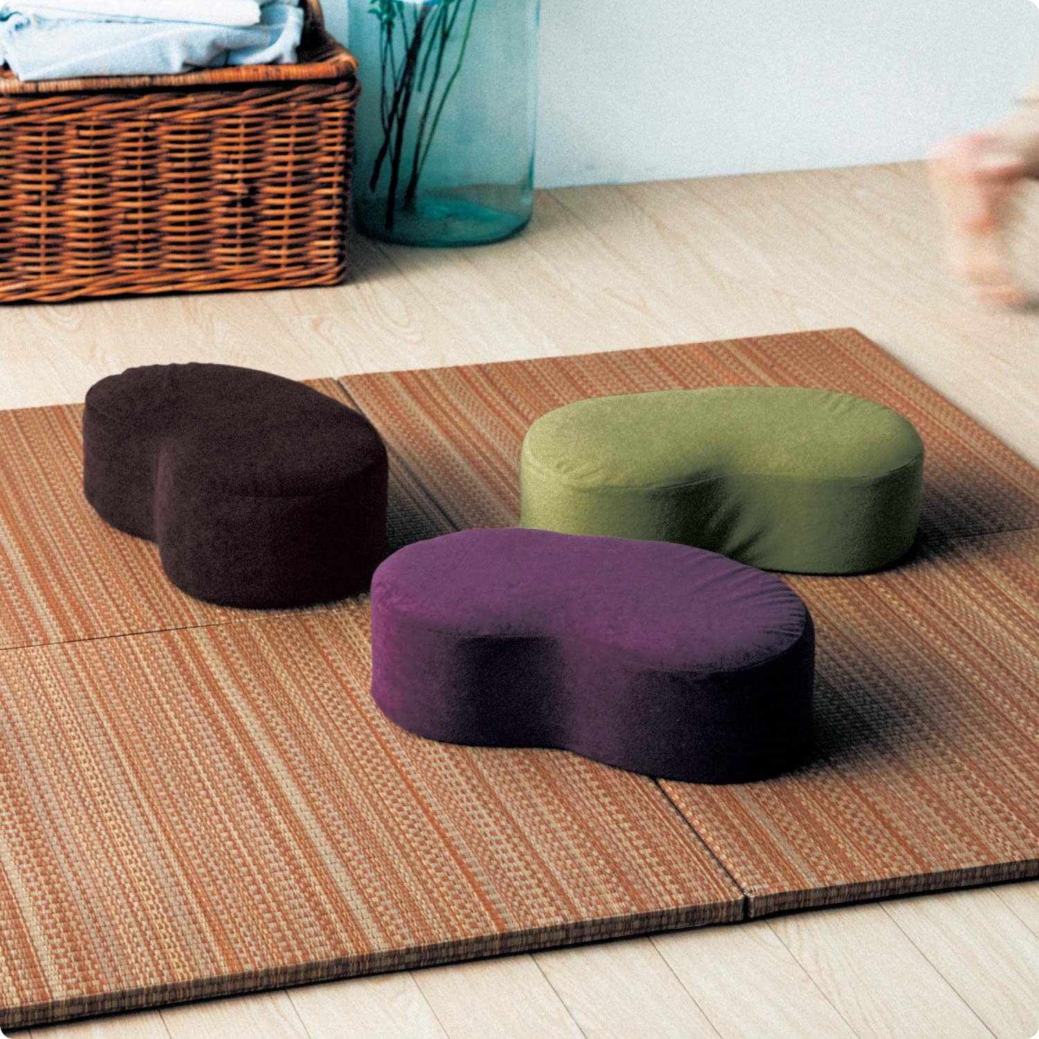 豆型あぐらクッション＜3色セット・同色2個セット＞｜通販のベルメゾン