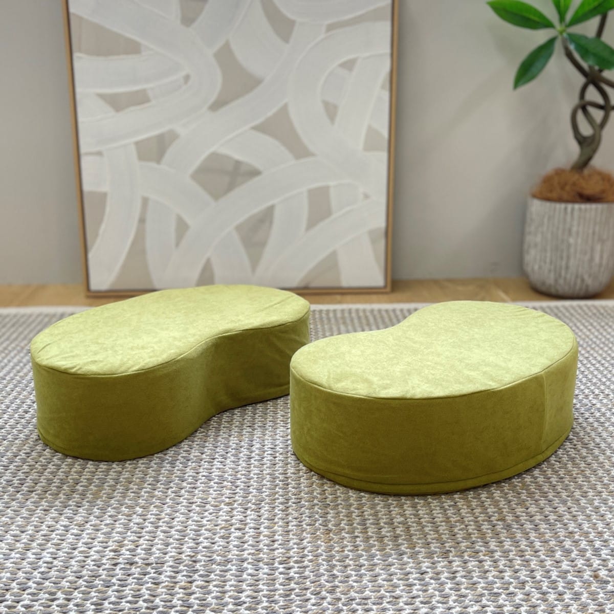 あぐらクッション 4個（赤2個 茶1個 紺1個） あぐらクッション 4個（赤