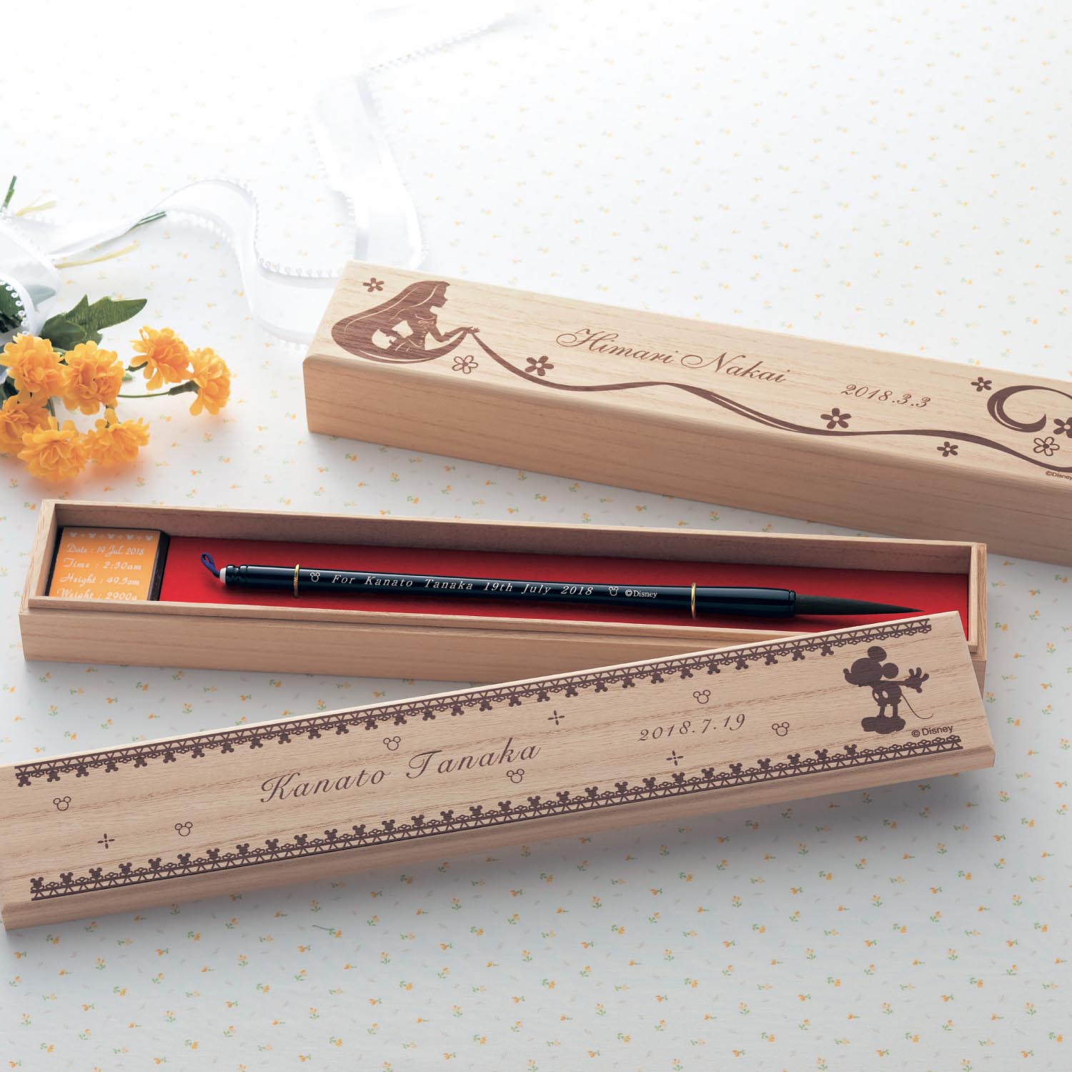 【ディズニー/Disney】胎毛筆・お仕立て券【名入れ対応】「ラプンツェル」