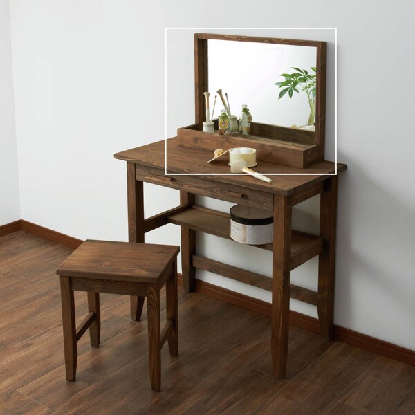 【ベルメゾン】アンティーク調デスクミラーラック