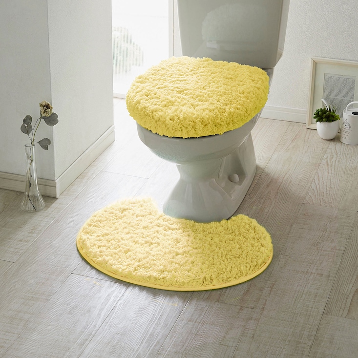 ふわふわトイレマット・フタカバー(単品・セット) 【選べる7色×19タイプ】