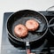 よく熱したフライパンで焼き上げてください。油なしでOK！