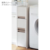 洗面所の隙間収納に