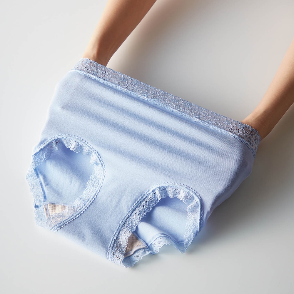 やわらかくて伸びの良い、ストレッチ綿混素材