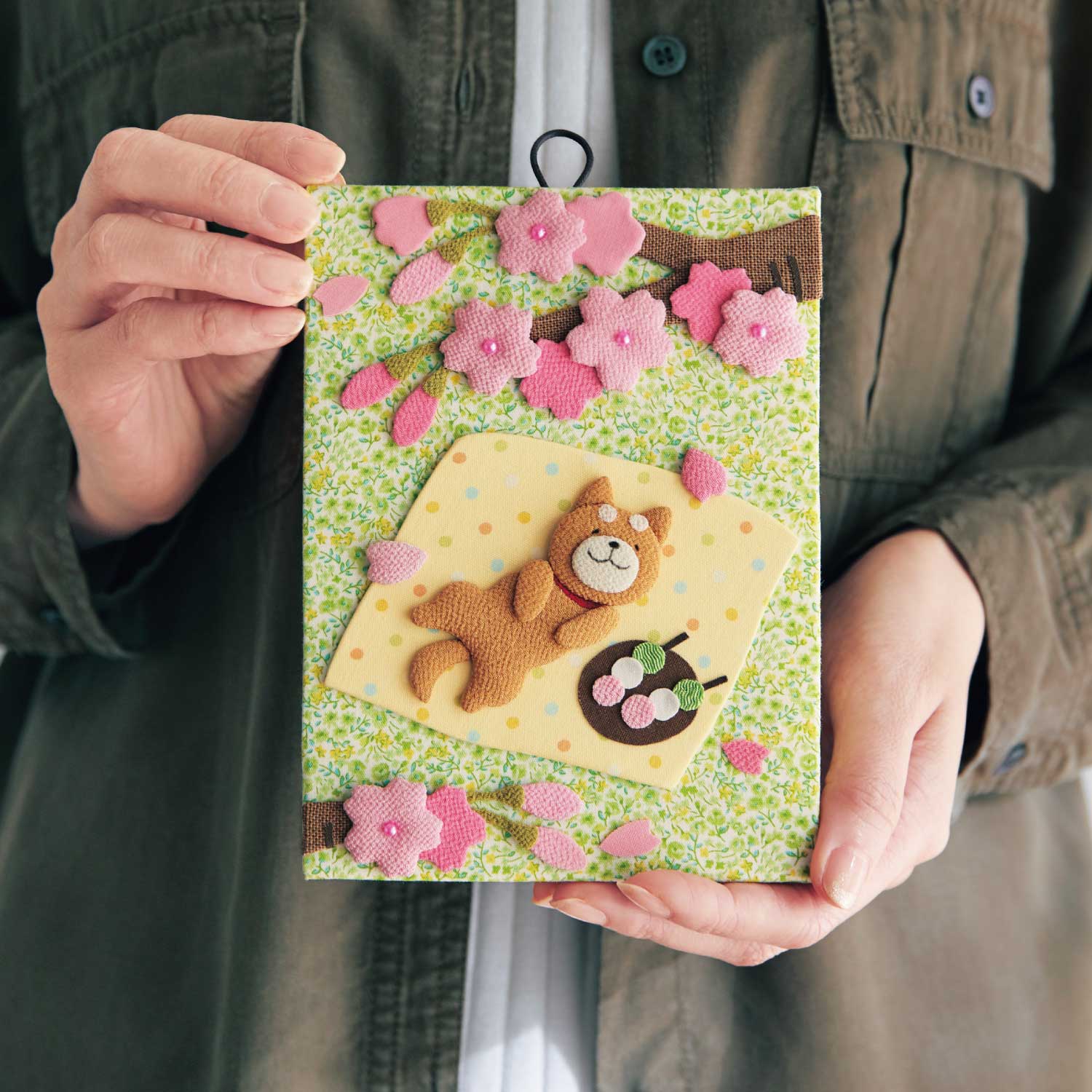 1回のみお届け】 藤井美紀・わんこの押し絵歳時記手作りキット(くらら