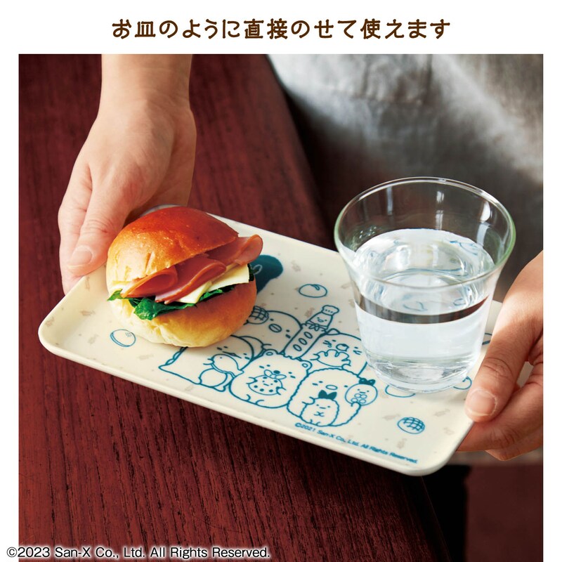 お皿のように直接のせて使えます