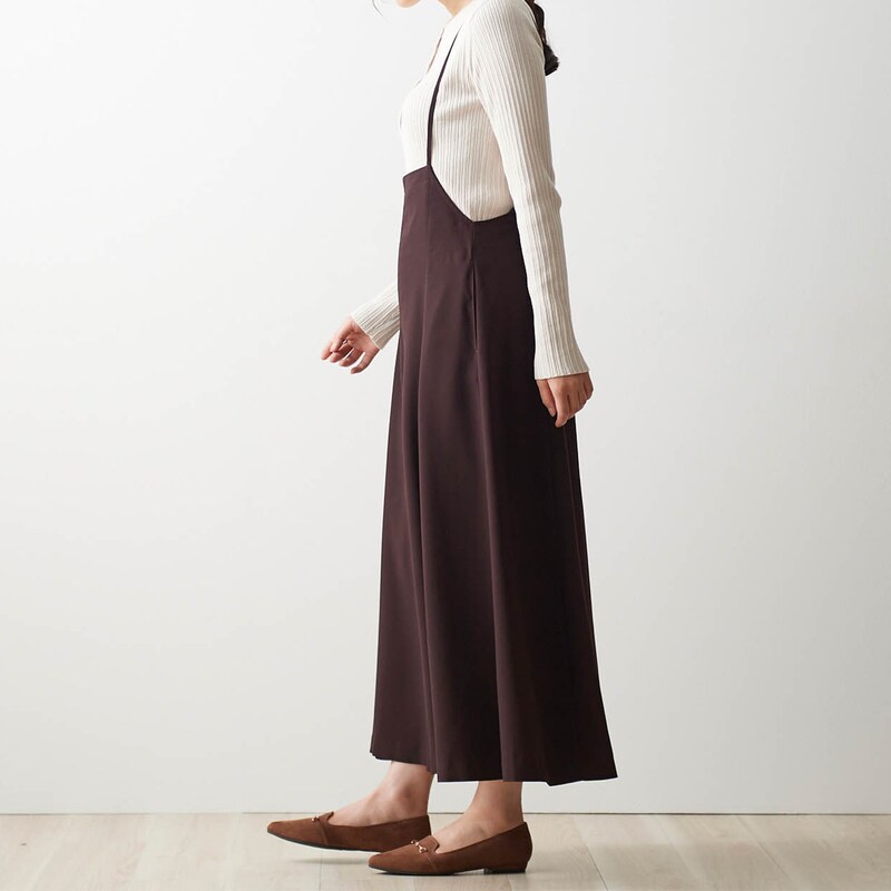 サスペンダー付きとろみパンツ 通販のベルメゾンネット