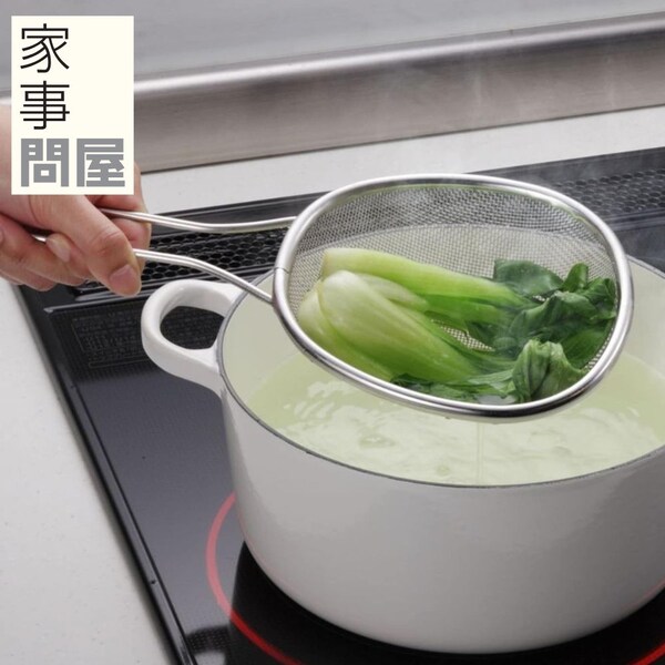 【家事問屋】オーバルすくいザル[日本製]