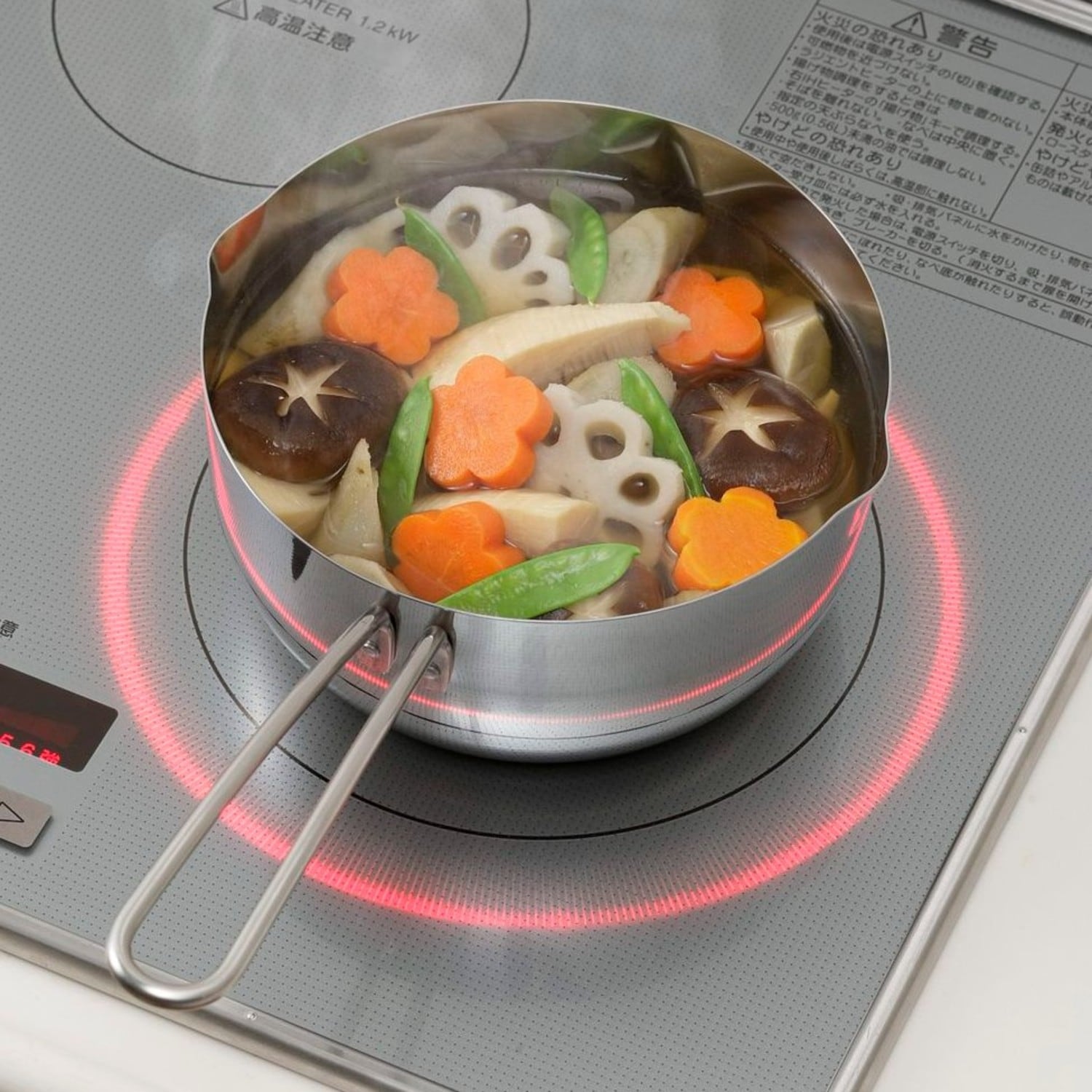 ＜ベルメゾン＞IH対応食洗機が使える目盛り付き雪平鍋[日本製]