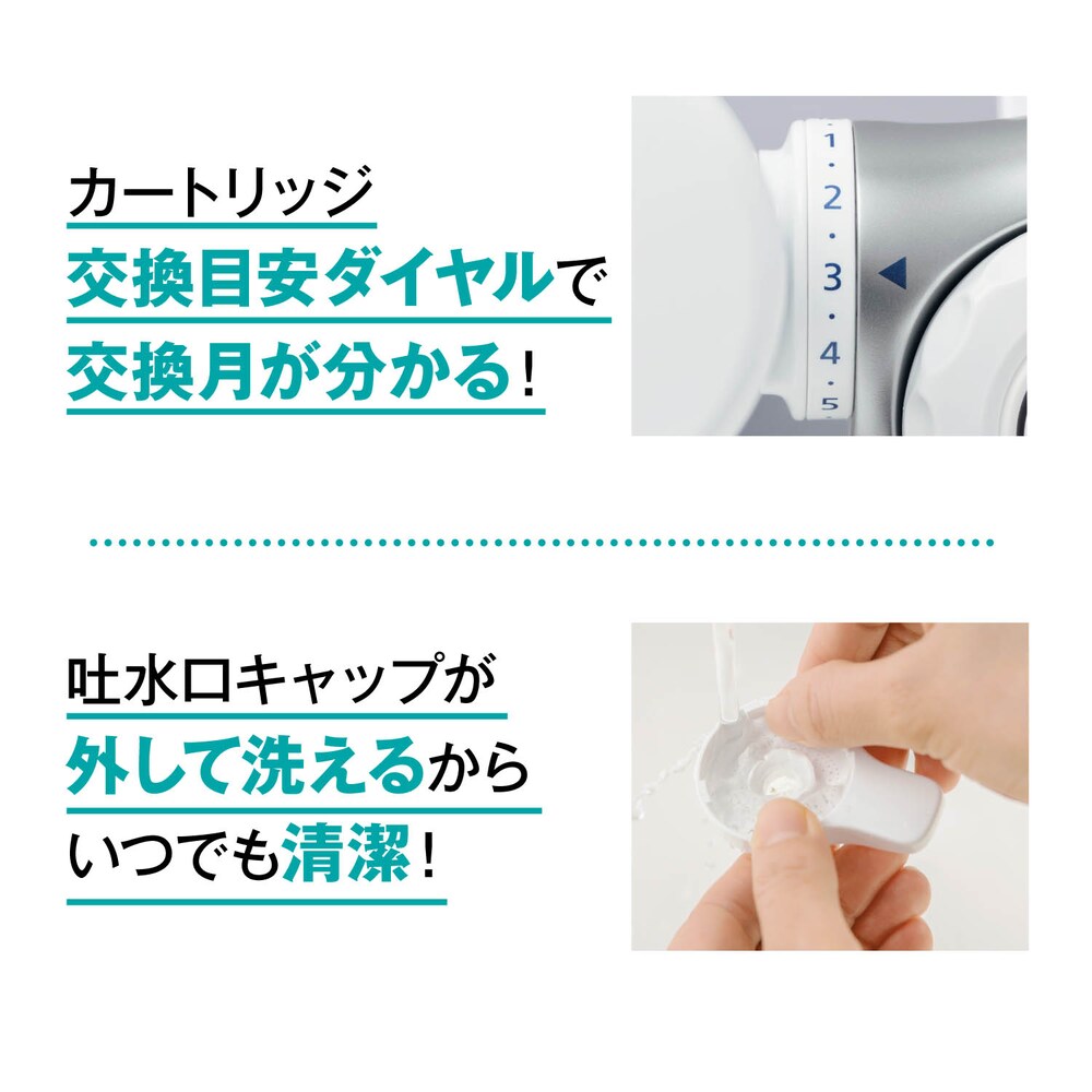カートリッジ交換目安ダイヤルで交換月が分かる！
