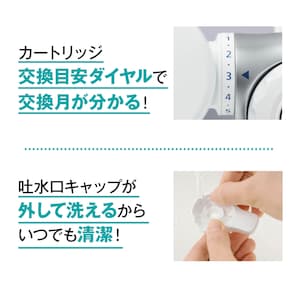 カートリッジ交換目安ダイヤルで交換月が分かる！