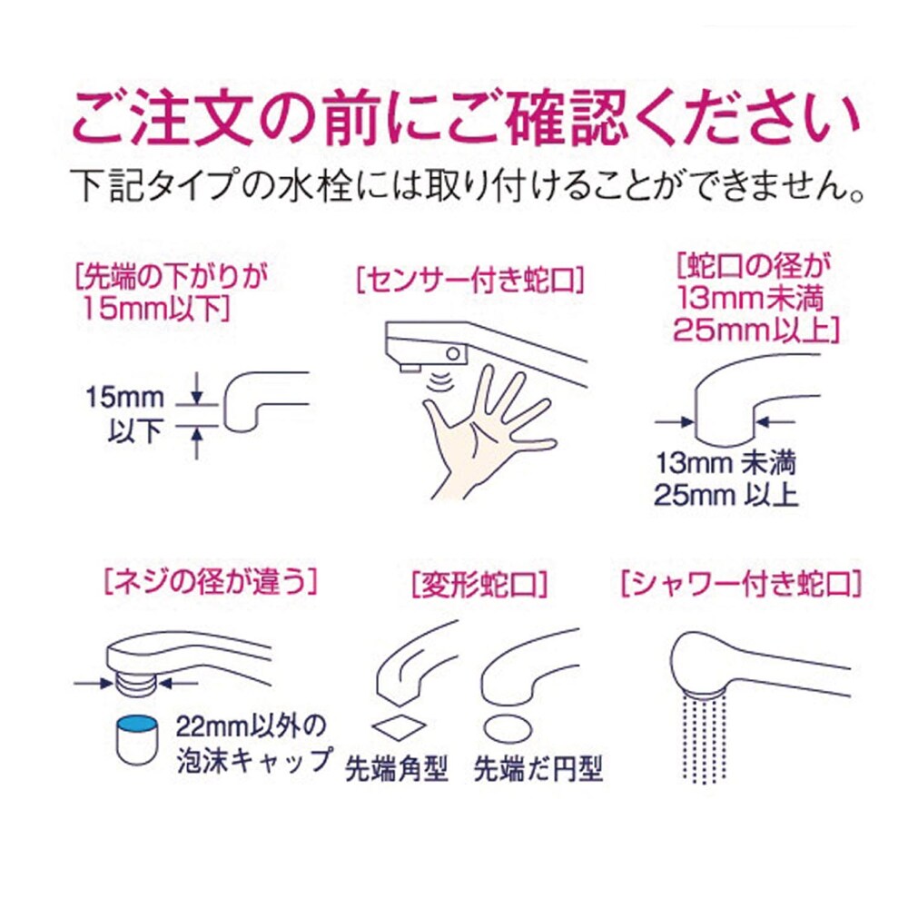 ご注文の前にご確認ください
