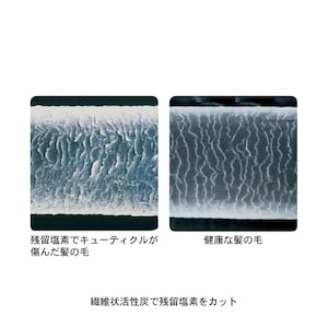 繊維状活性済で残留塩素をカット