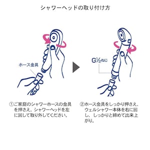 シャワーヘッドの取り付け方