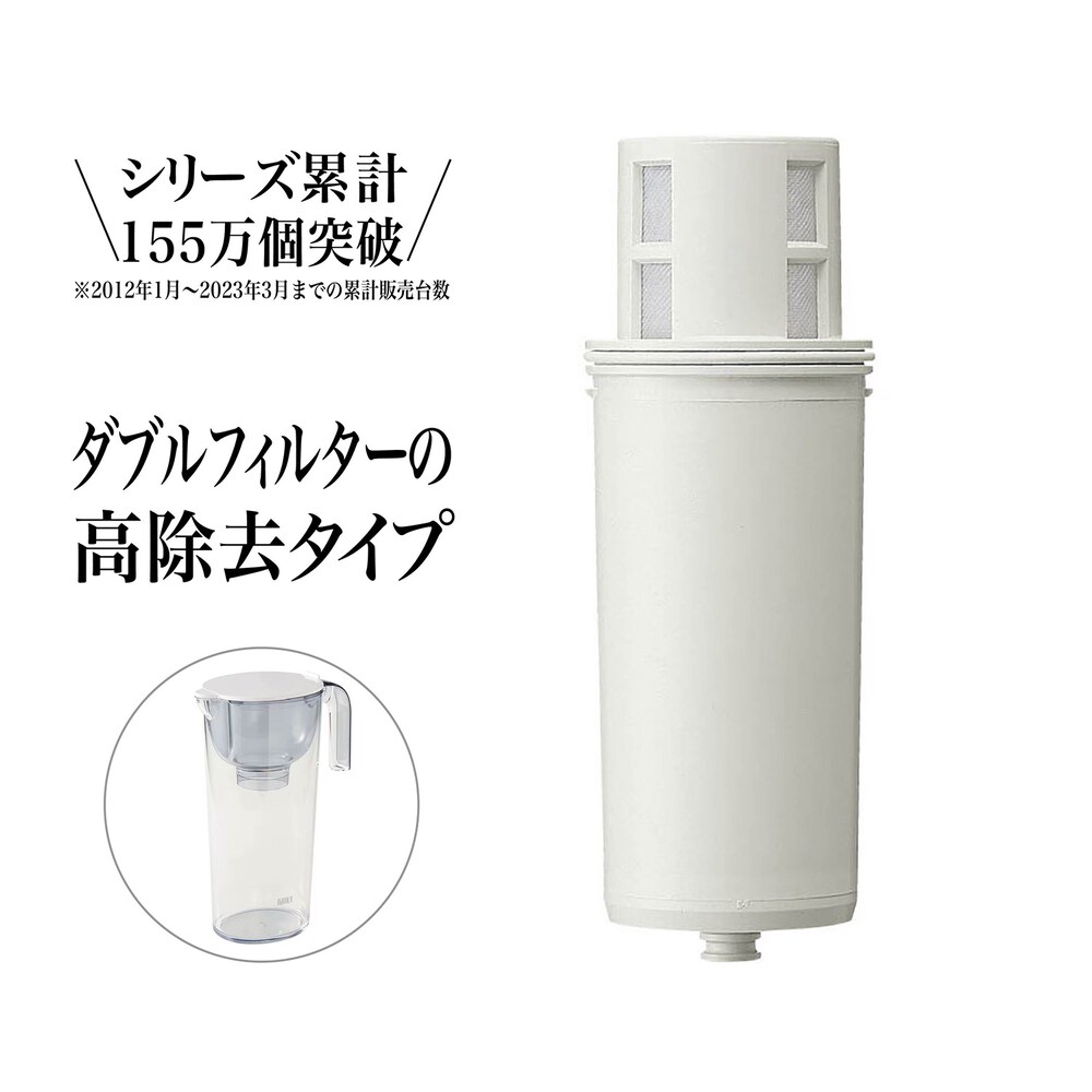 【ベルメゾン】高性能浄水器 「ナチュリック」ピッチャーカートリッジ(中空糸膜タイプ)