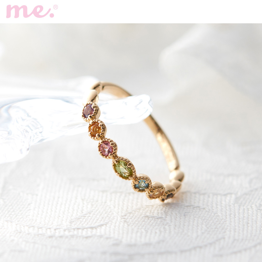 【ミー×ベルメゾン/me.×BELLE MAISON】【7月16日までお得!】 【受注生産】18金アミュレットリング[日本製]