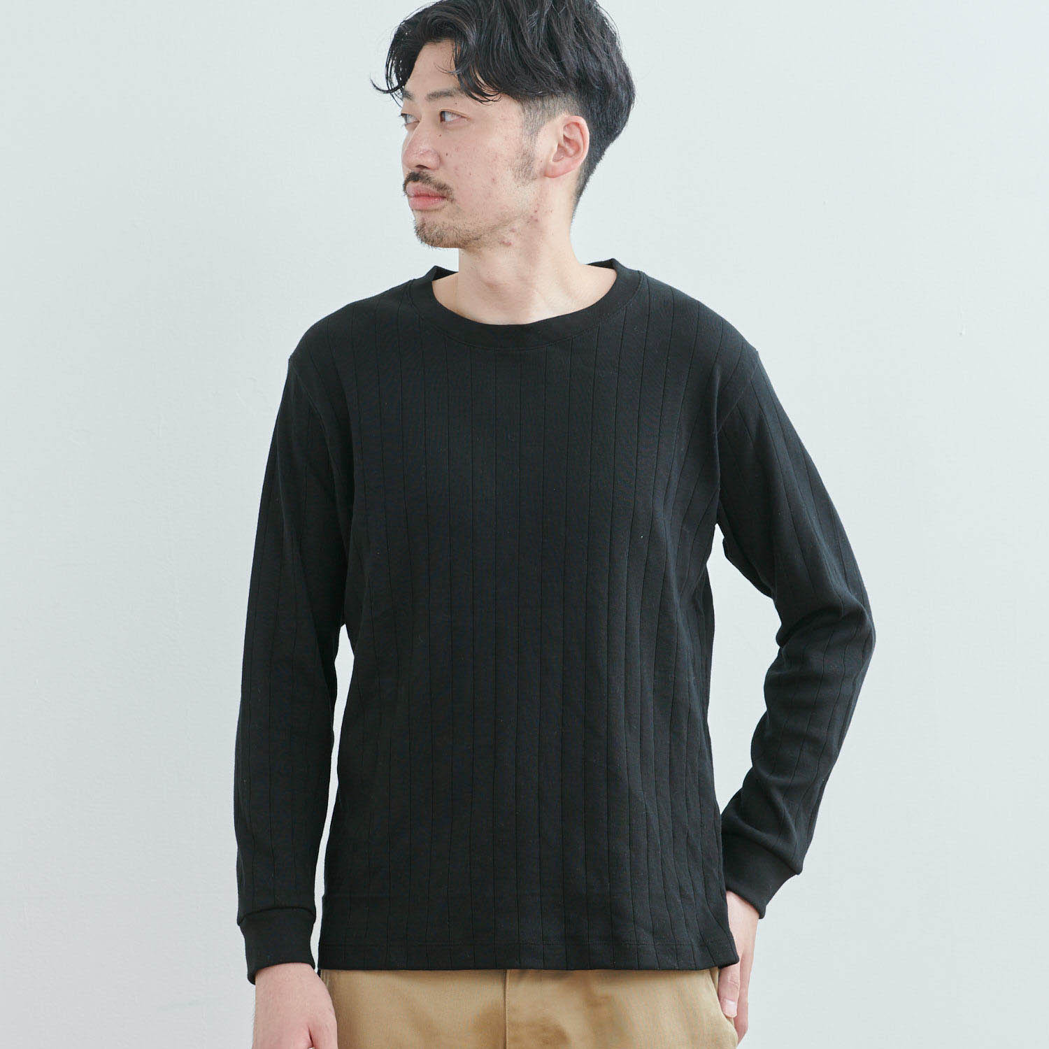 綿100 あったかリブ クルーネック長袖カットソーメンズ ホットコット Hotcott 通販のベルメゾンネット 綿100 あったかリブ クルーネック長袖カットソーメンズ ホットコット Hotcott 通販のベルメゾンネット