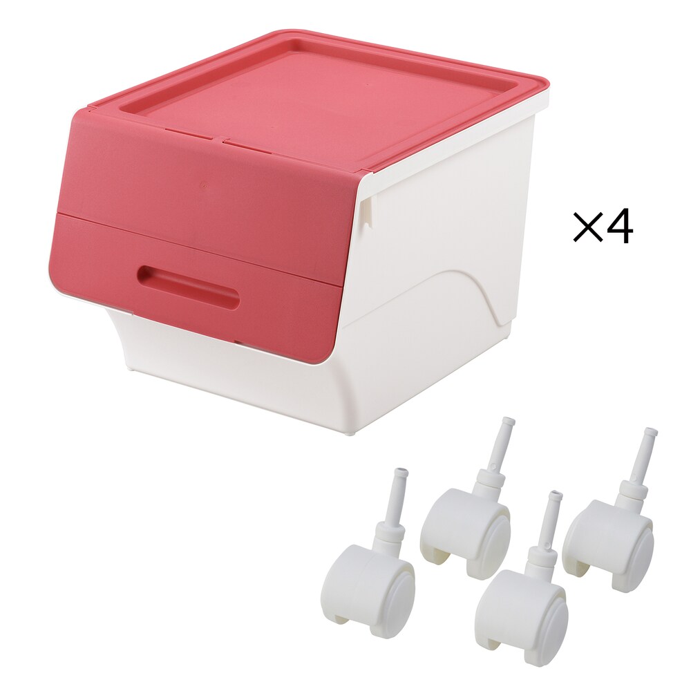 ピンク×ホワイト/4個セット