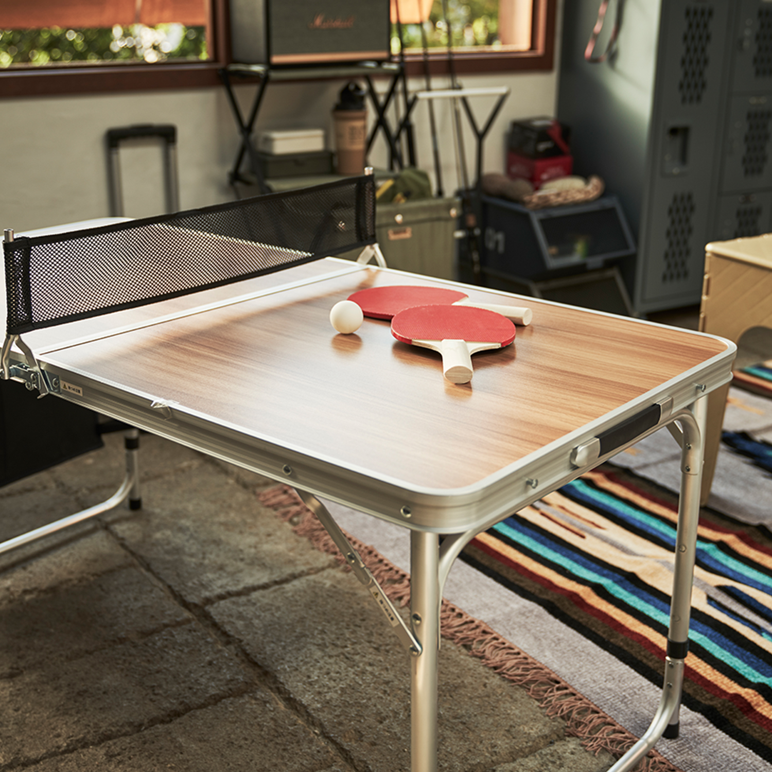 【ベルメゾン】ピンポンが出来る折り畳みアウトドアテーブル