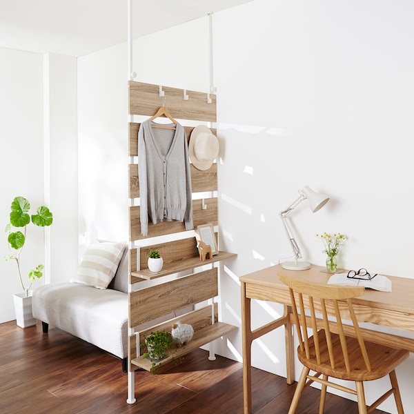 【ベルメゾン】間仕切りにも使える突っ張りラダーラック