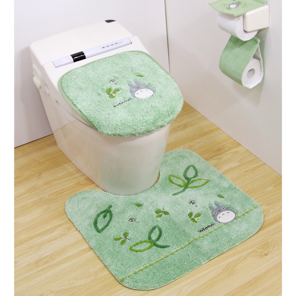 【となりのトトロ】アップリケが可愛いトイレマット・フタカバー(単品・セット)/となりのトトロ