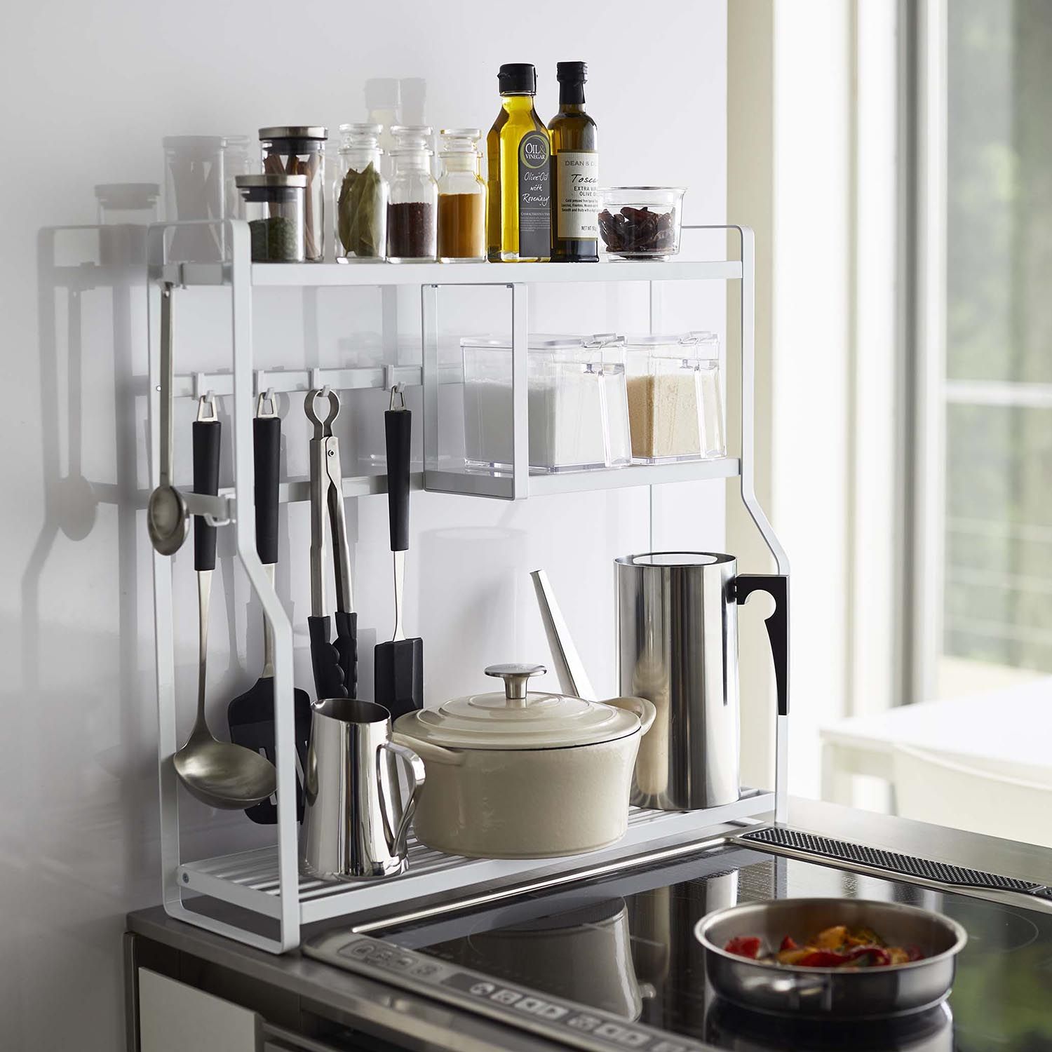 【タワー/tower】コンロサイドラック 【コンロ奥・コンロ横】 【タワー/tower】コンロサイドラック 【コンロ奥・コンロ横】