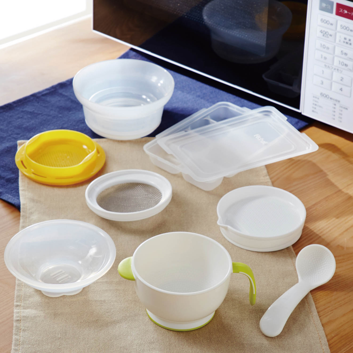 【リッチェル/Richell】リッチェル おかゆとおかずが一緒に作れる調理セット 【離乳食初期から】