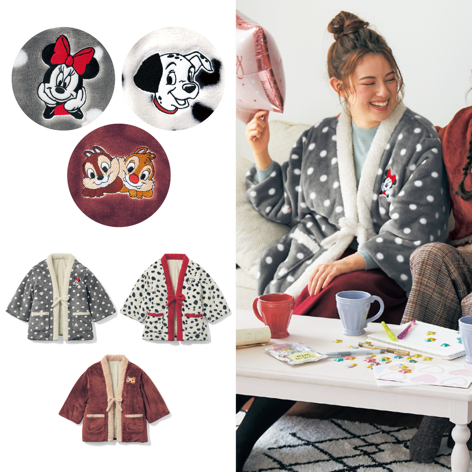 中わた入りボア半纏 選べるキャラクター ディズニー Disney 通販のベルメゾンネット 中わた入りボア半纏 選べるキャラクター ディズニー Disney 通販のベルメゾンネット