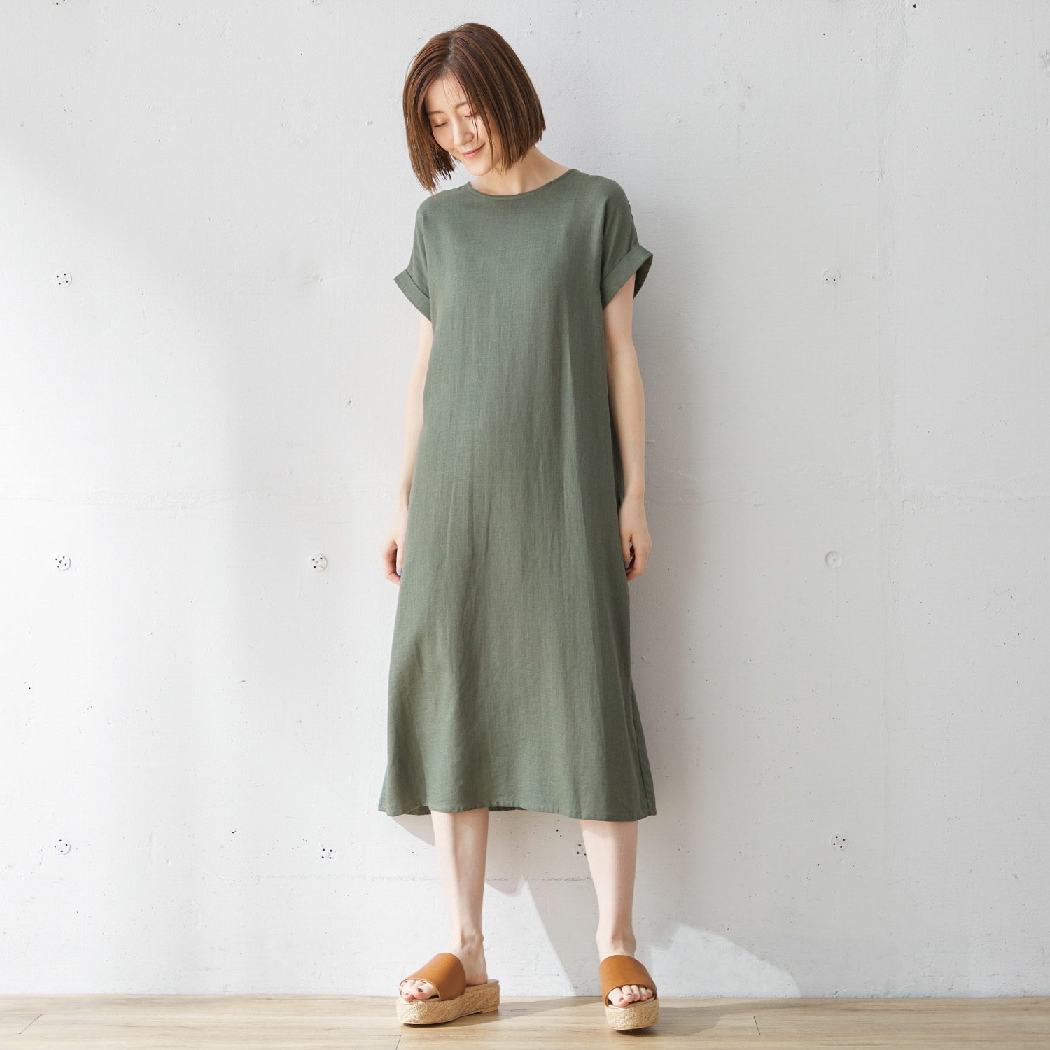 リネン ワンピース 半袖の通販 通販のベルメゾンネット リネン ワンピース 半袖の通販 通販のベルメゾンネット