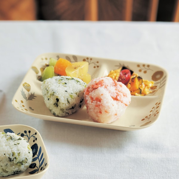 【ベルメゾン】洗い物が減る北欧調ランチプレート3つ仕切り皿[日本製]