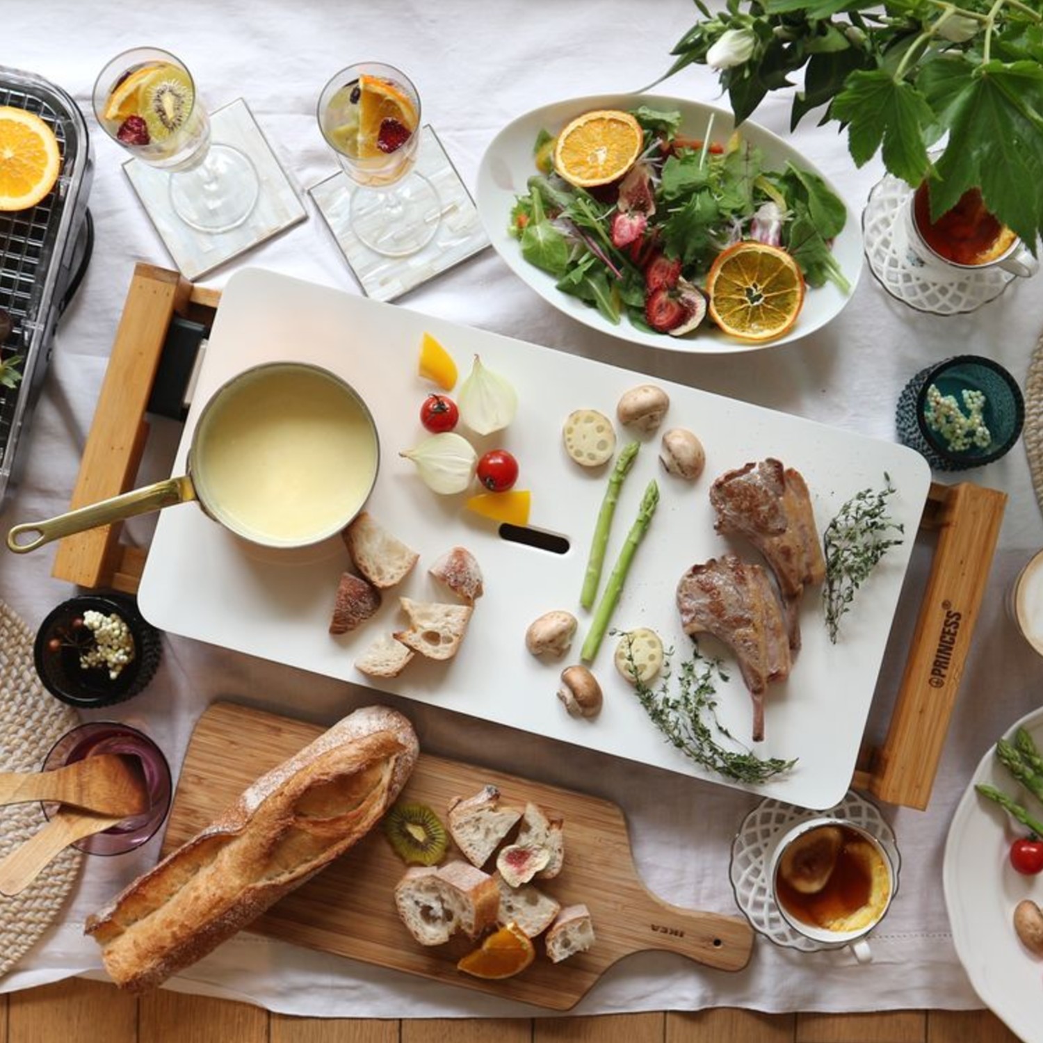 【プリンセス/PRINCESS】真っ白でおしゃれなホットプレート セラミック加工"テーブルグリルピュア" 【プリンセス/PRINCESS】真っ白でおしゃれなホットプレート セラミック加工"テーブルグリルピュア"