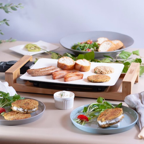 食卓に映えるおしゃれなホットプレート「テーブルグリルミニピュア」【セラミック加工】
