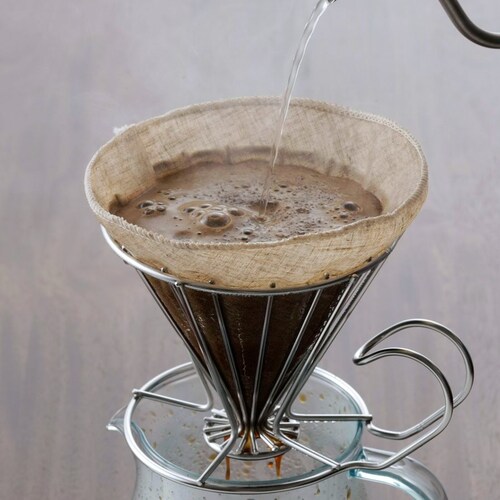香りと旨みを抽出するコーヒー用リネンフィルタ［日本製］ 【円錐型ドリッパー専用】