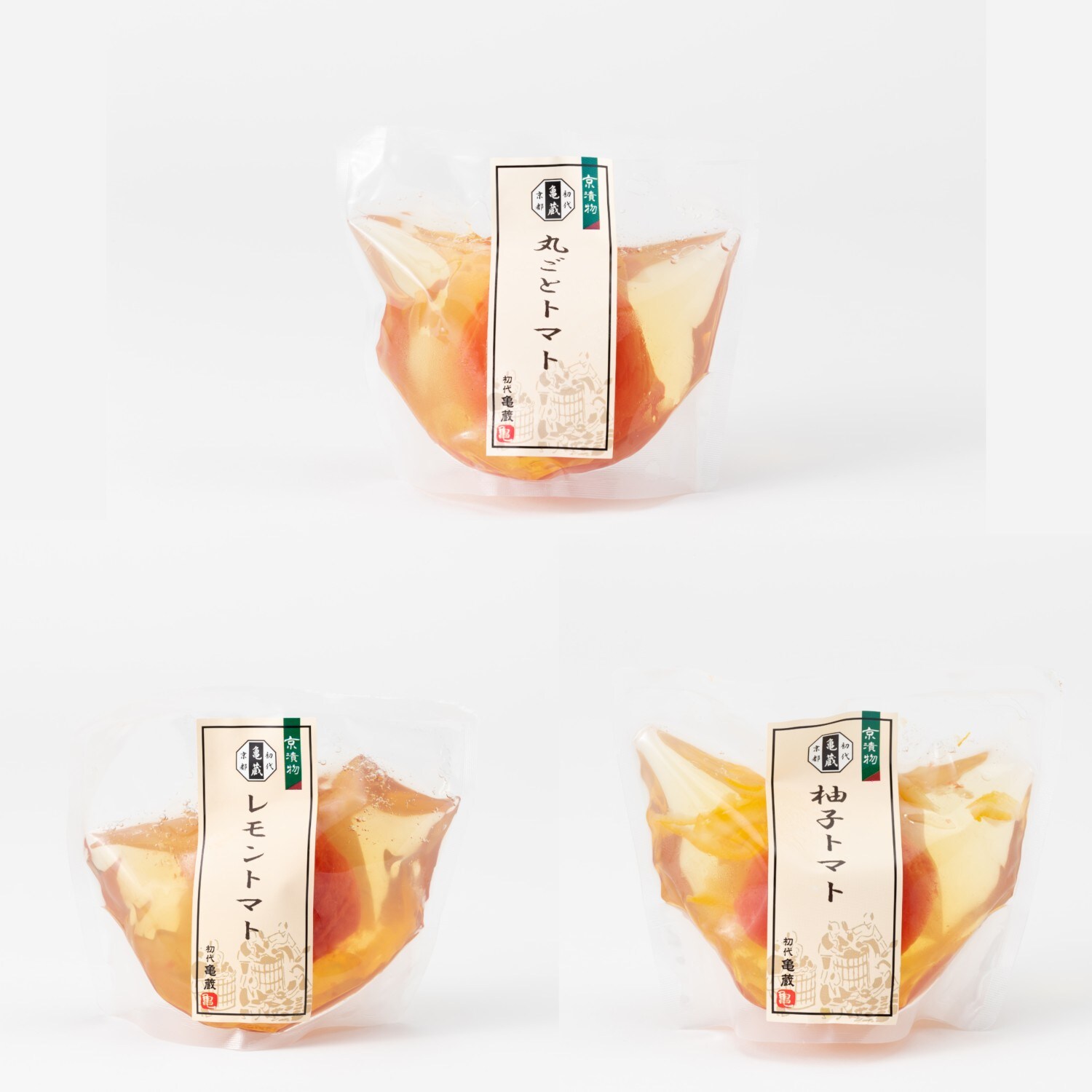 【ベルメゾン】京漬物 初代亀蔵 トマトのお漬物3種 5個セット