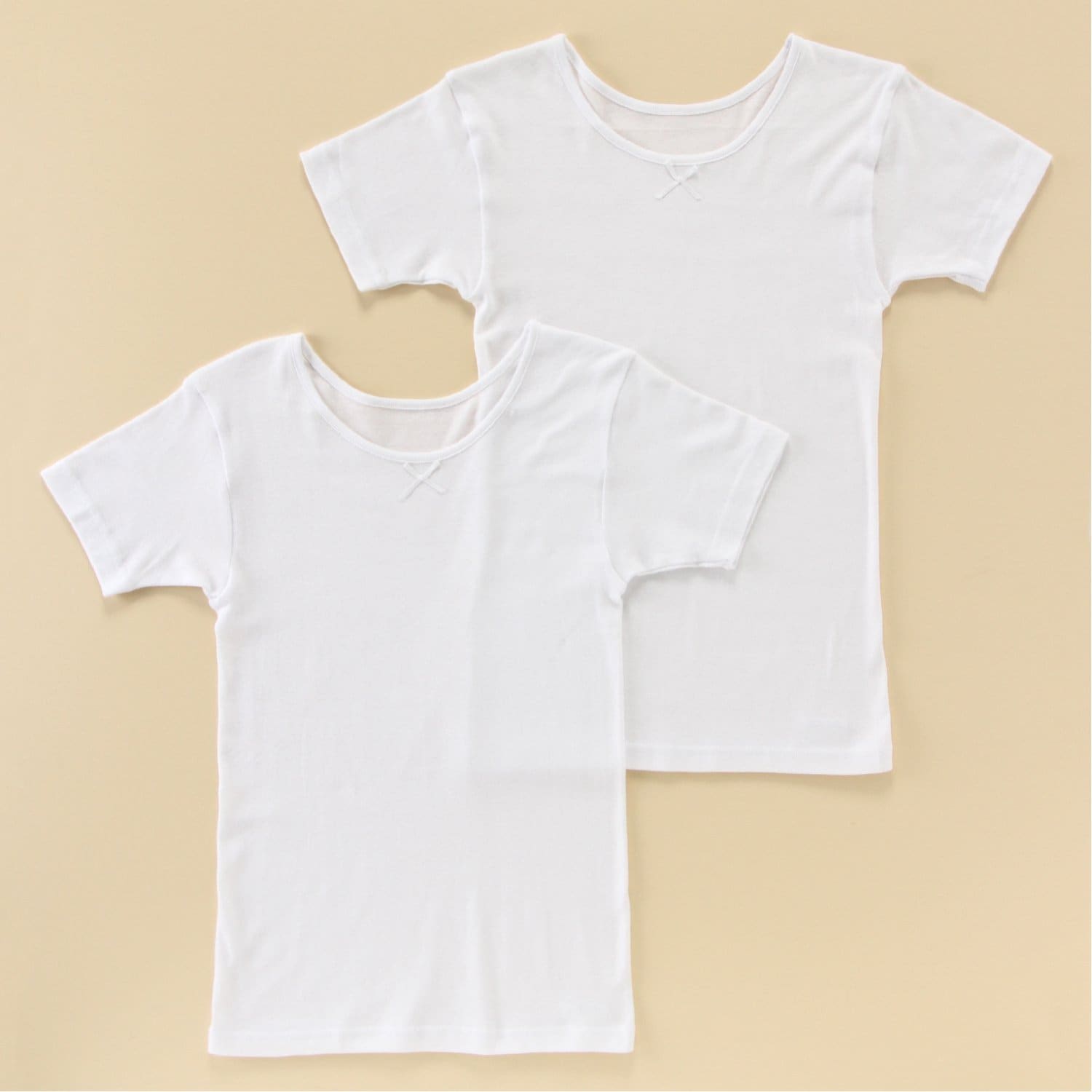 【SOKY】3分袖シャツ2枚セット(綿素材・通年・通園通学)【子供・ジュニア】画像