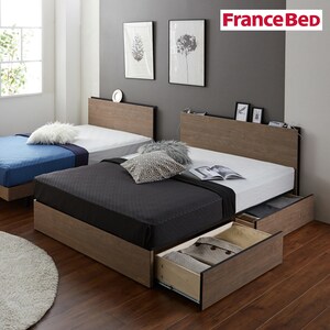 【フランスベッド】コンセント付き引出し収納すのこベッド